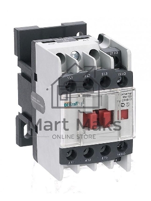 Контактор 12А 220В АС3 1НО+1НЗ КМ-103 DEKraft