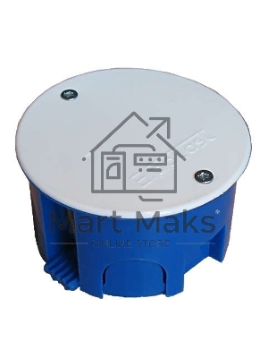 Коробка разветвительная СП d70х40 крышка на винтах пластиковые лапки для г/к Epplast 155176