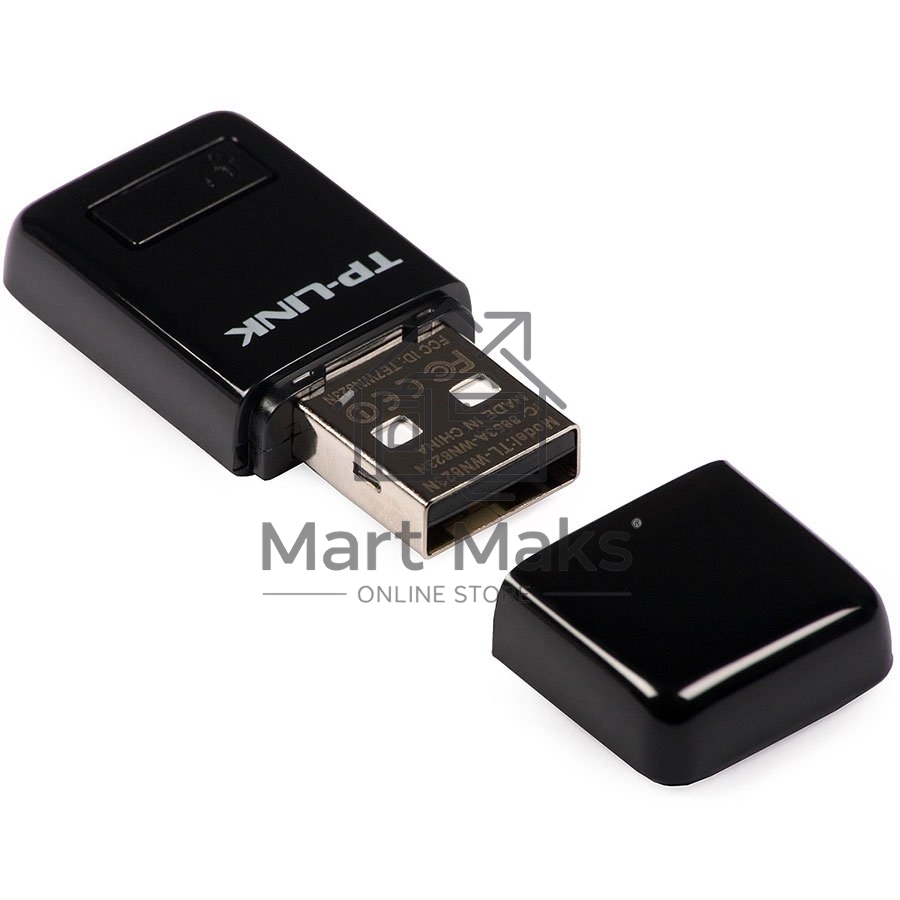 Сетевой адаптер TP-Link SOHO TL-WN823N Беспроводной USB мини адаптер 300Мбит/с стандарта N c кнопкой QSS(Realtec)