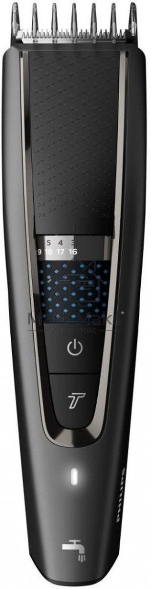 Моющаяся машинка для стрижки волос, series 5000, 28 установок длины (0,5–28 мм), Технология Trim-n-Flow PRO, 90 минут работы после 1 часа зарядки