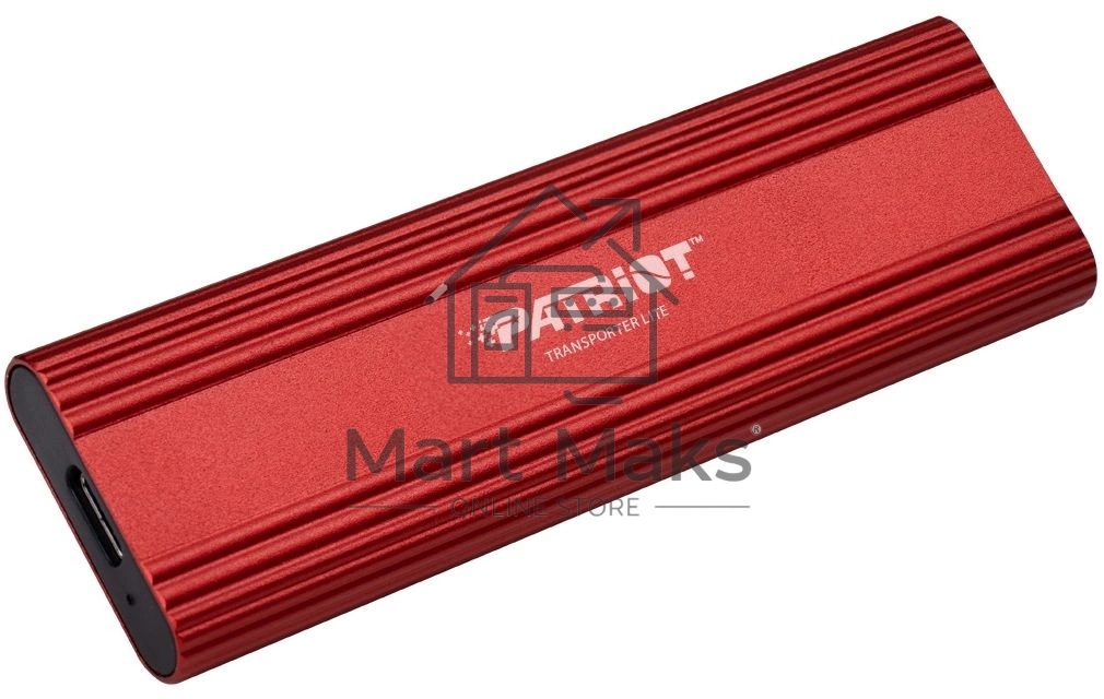 Внешний накопитель SSD Patriot 1TB USB-C, Transporter Lite, R/W 1000MB/1000MB/s, красный
