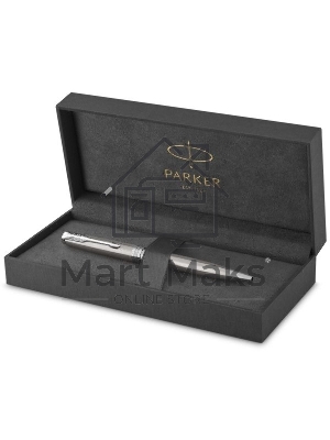 Ручка шариковая Parker Sonnet Core K526 (CW1931512) Stainless Steel CT M, черные чернила, подарочная коробка