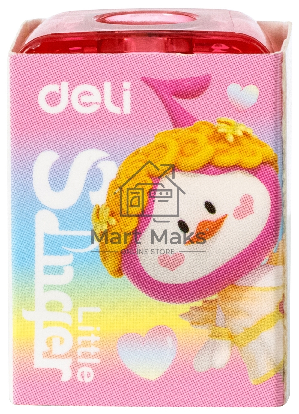 Точилка для карандашей ручная Deli EH552 Little Singer, 1 отверстие, пластик, ассорти, коробка