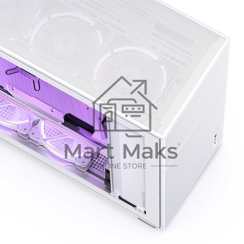 Корпус без блока питания Case JONSBO D41 MESH, Midi-Tower, TG, no fan, 1xUSB-A 3.2 + 1xUSB-C 3.2, ATX, mATX White