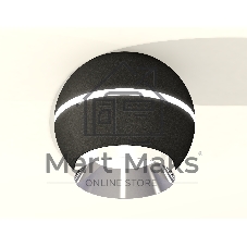 Светильник Ambrella Light XS1102011 SBK/PSL черный песок/серебро полированное MR16 GU5.3 LED 3W 4200K (C1102, N7032)