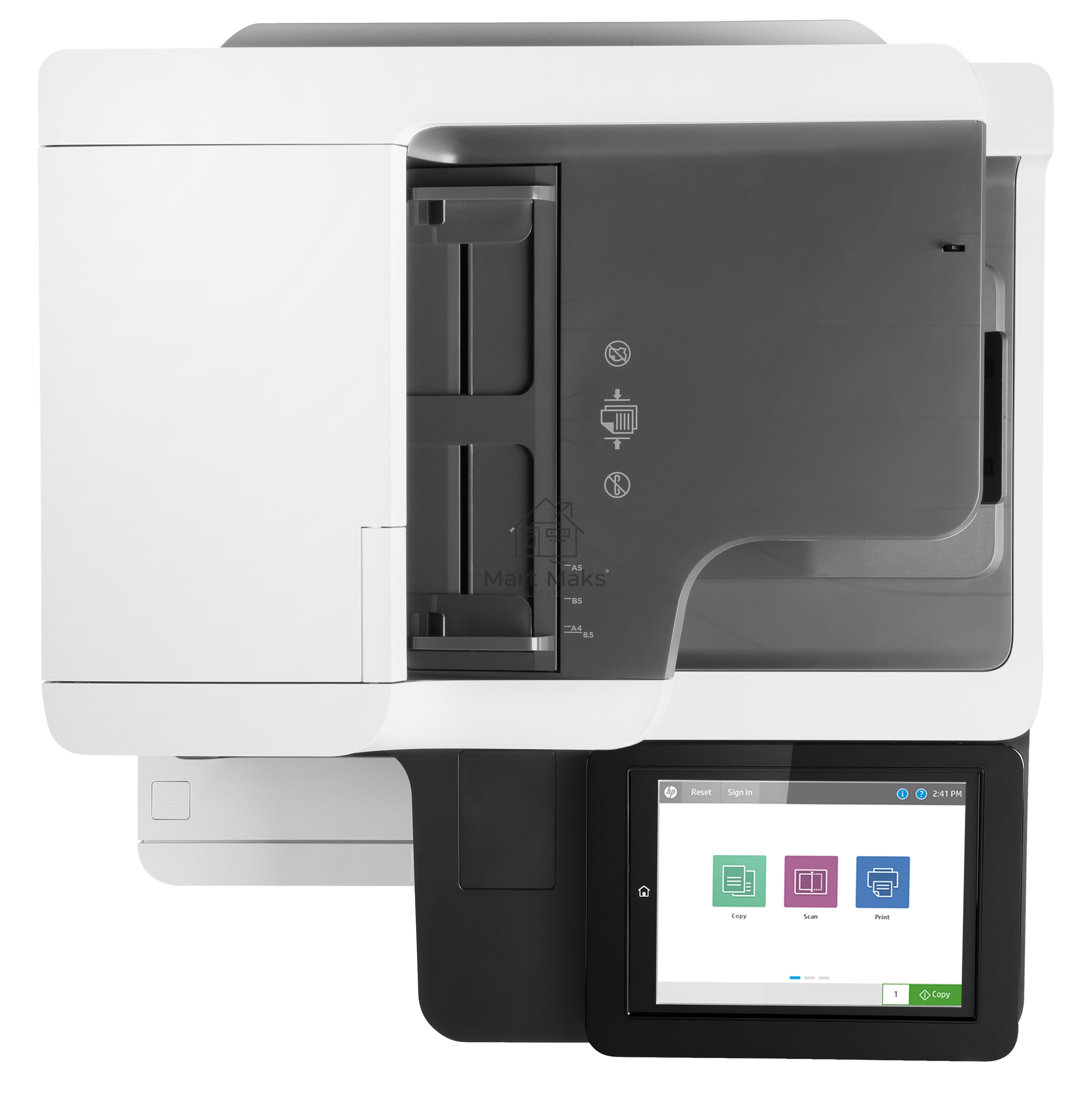 МФУ HP LaserJet Enterprise MFP M635h (A4, принтер/копир/сканер, 1200dpi, 61ppm, 1.5Gb+HDD500Gb, DADF150, Duplex, Lan, USB) (7PS97A)