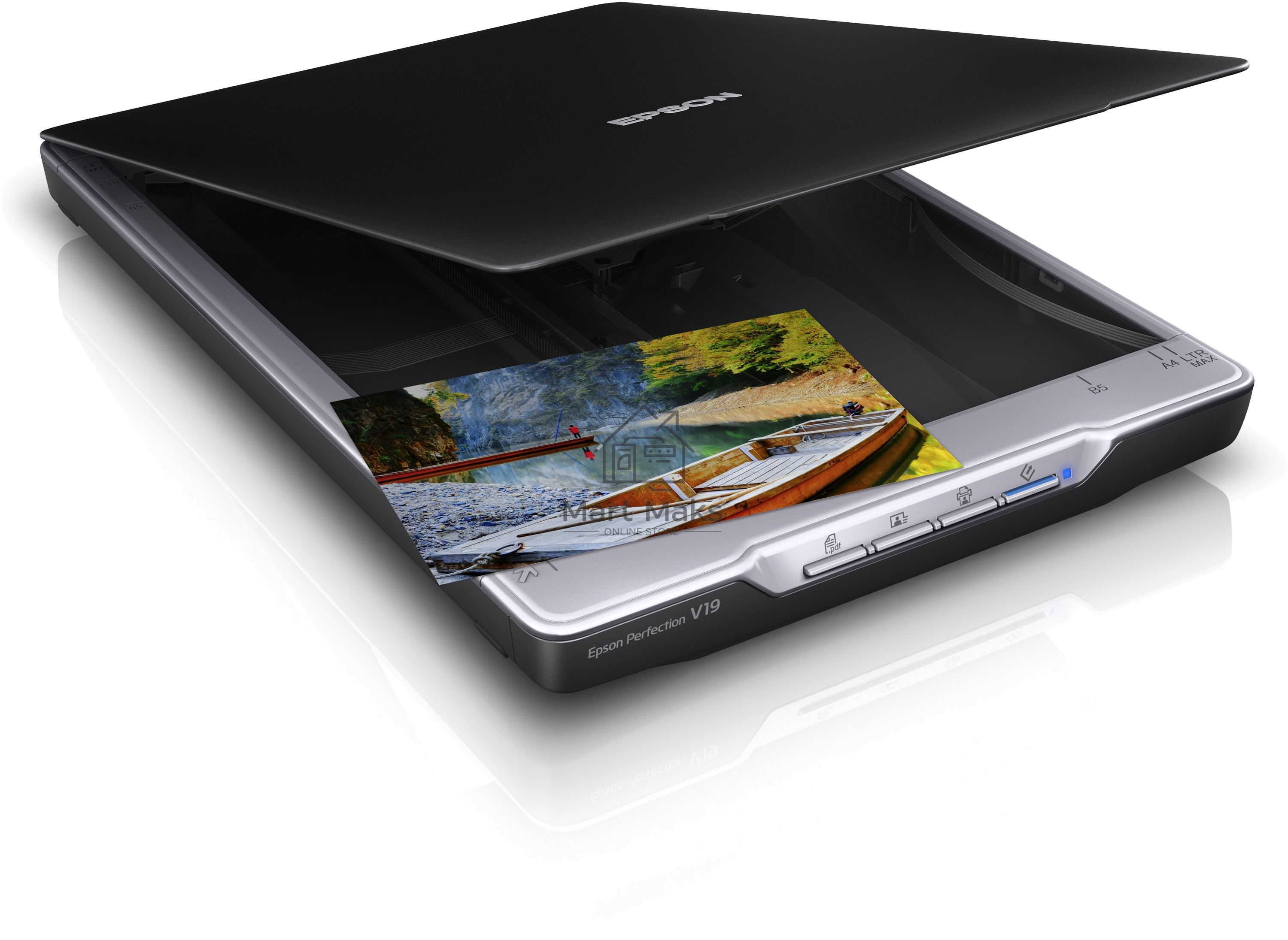 Сканер Epson Perfection V19, планшетный, A4, CIS, 4800x4800 dpi, USB 2.0