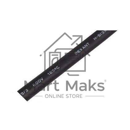 Трубка термоусадочная Rexant 26-0009 двустенная клеевая 9/3 (3:1) 1м черный