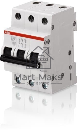 Выключатель автоматический модульный 3п C 25А 6кА SH203 ABB 2CDS213001R0254