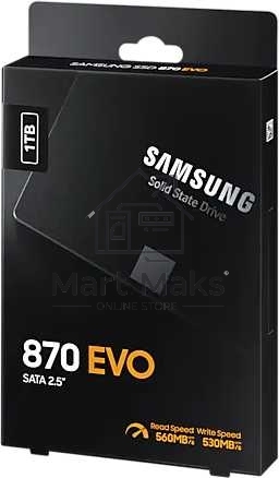 Накопитель SSD Samsung 870 EVO, 1TB, SATA III, 2.5