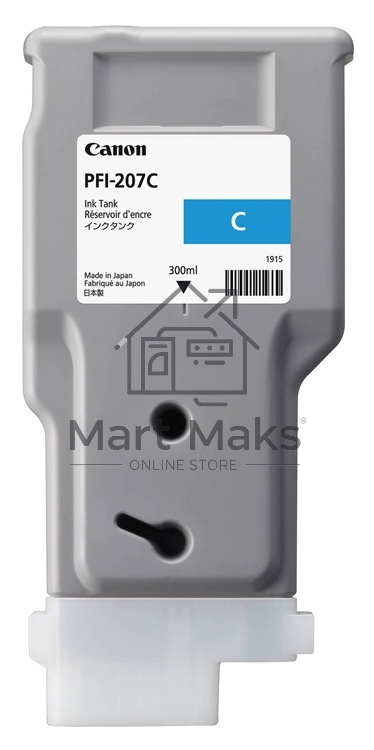 Картридж струйный Canon PFI-207 C голубой для для iPF680/685/780/785 300ml (8790B001)