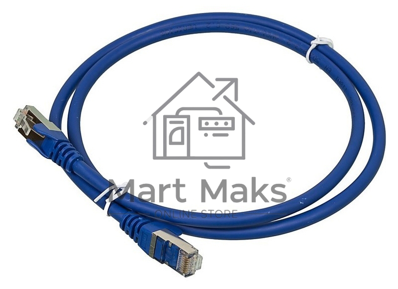 Кабель Патч-корд Lanmaster FTP LAN-PC45/S6-1.0-BL вилка RJ-45-вилка RJ-45 кат.6 1м синий LSZH