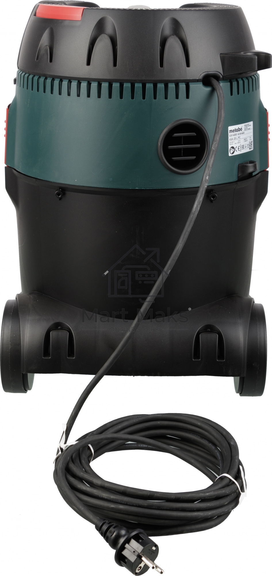 Пылесос строительный Metabo ASA 25 L PC 602014000 Пылесос 1250вт,розетка,ручн.очистка, бак 25л, вес 8.3 кг