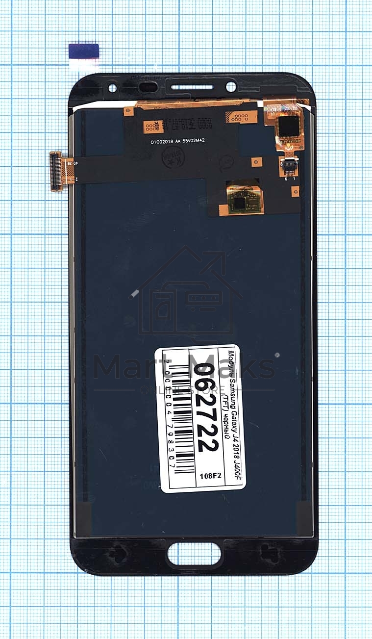 Дисплей для Samsung Galaxy J4 2018 SM-J400F в сборе с тачскрином (TFT) черный