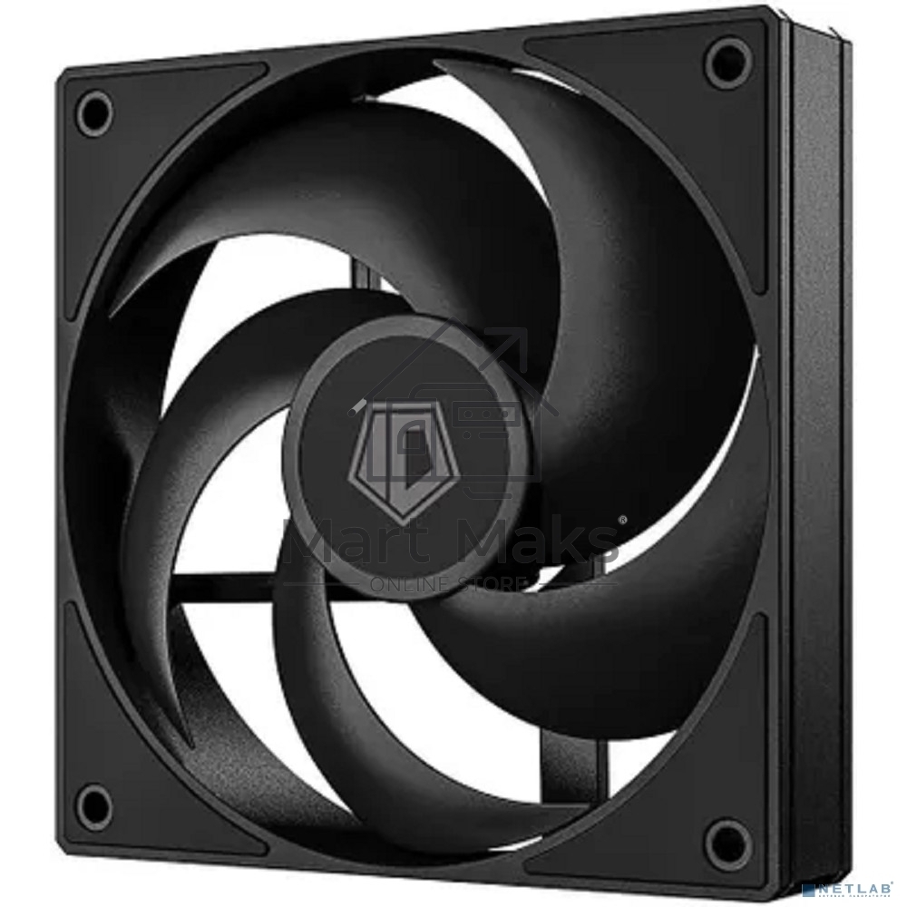 Вентилятор для корпуса ID-Cooling AS-140-K черный, 140 мм, 1800 об/мин, 24.9 дБ, 4 pin