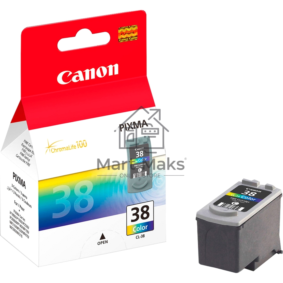 Картридж струйный Canon CL-38 2146B005 многоцветный для Canon IP1800/2500
