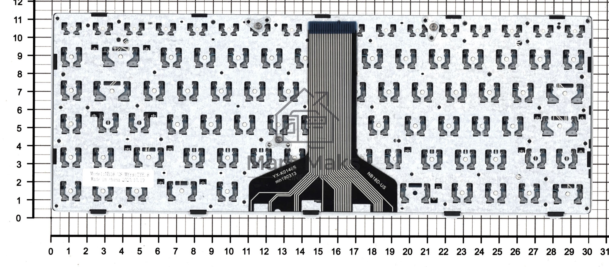Клавиатура для ноутбука Lenovo IdeaPad 100-14IBD черная