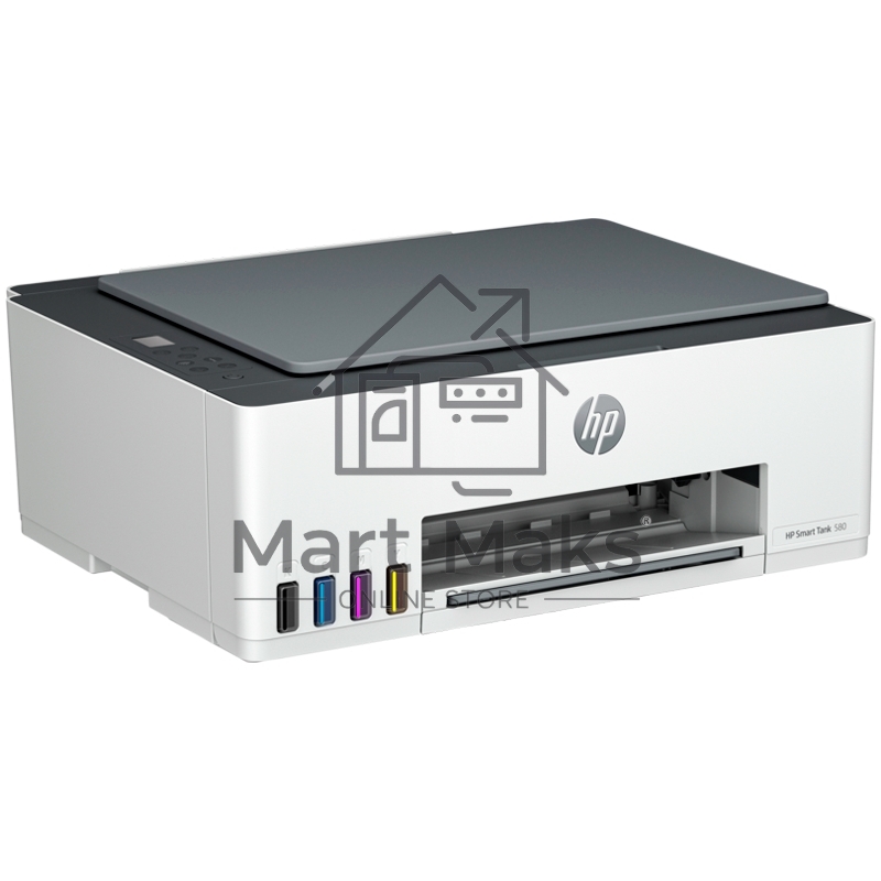 МФУ струйный HP Smart Tank 580 AiO (1F3Y2A), A4, цветной, печ. до 22 стр/мин. (ч/б) до 16 стр/мин. (цвет), 1200 x 1200 dpi, USB, Wi-Fi, Air Print, Mopria