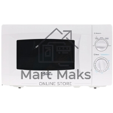 Микроволновая печь Midea MM720CKE белый, 20 л, 700 Вт, переключатели - поворотный механизм