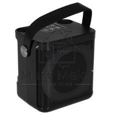 Переносная караоке система TRS2406 iconBIT K702B Колонка 10Вт, 2 микрофона Bluetooth, подсвктка, с аккумулятор в колонке 1500mAh и микрофонах, 16*12*16.7 CM, черный