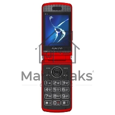 Мобильный телефон Maxvi E11 красный/серебристый