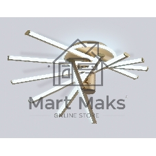 Потолочный светодиодный светильник Ambrella light FL6234 GD золото 96W 3000K-6400K 605*605*200 (ПДУ ИК)