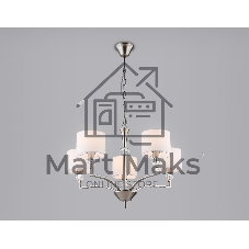 Люстра Ambrella light LH71121/5 SN/WH никель/белый E14/5 max 40W D660*880