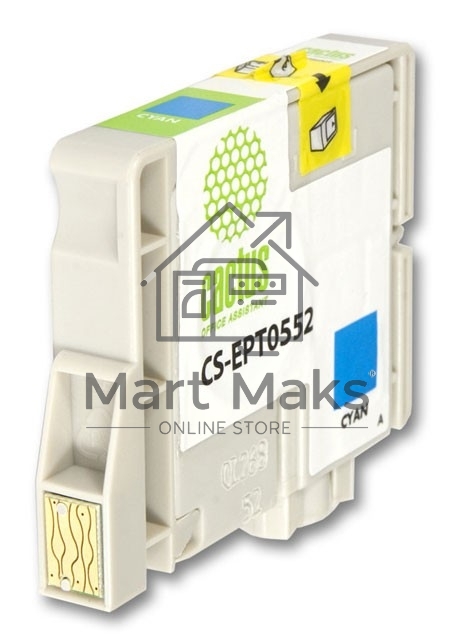 Картридж струйный Cactus CS-EPT0552 голубой для Epson Stylus RX520/Stylus Photo R240 (10ml)