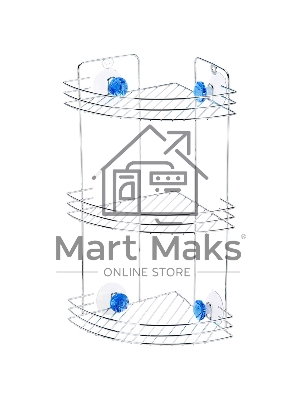 Полка угловая трехъярусная Рыжий кот W2672С 