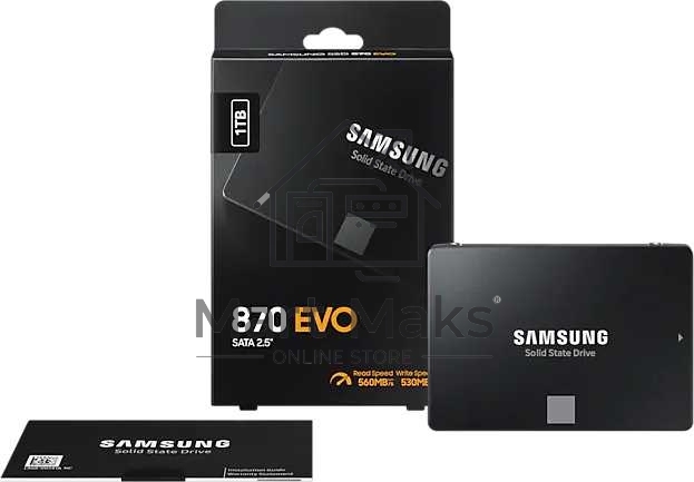 Накопитель SSD Samsung 870 EVO, 1TB, SATA III, 2.5