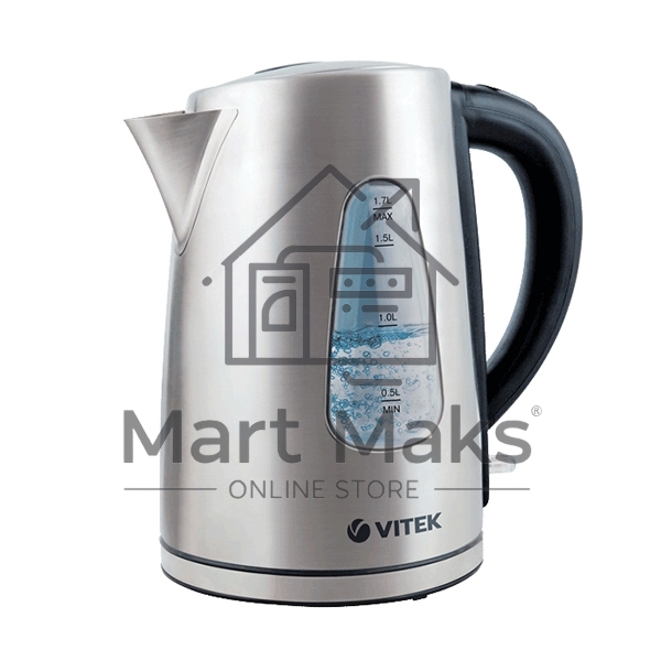 Чайник Vitek VT-7007 ST (нержавеющая сталь, 1,7 л, 2200 Вт)
