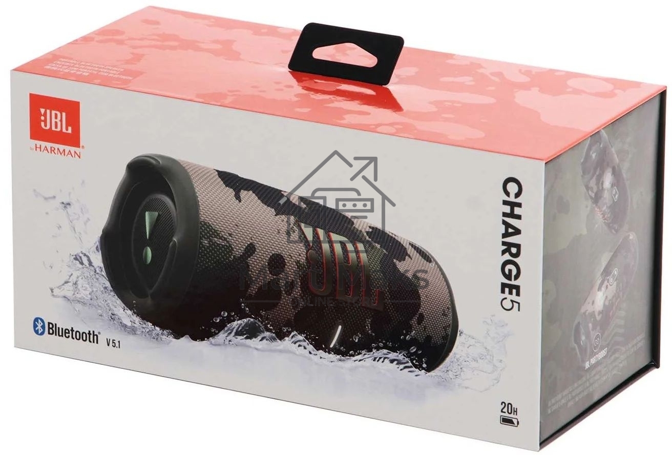 Портативная акустика JBL Charge 5, камуфляж