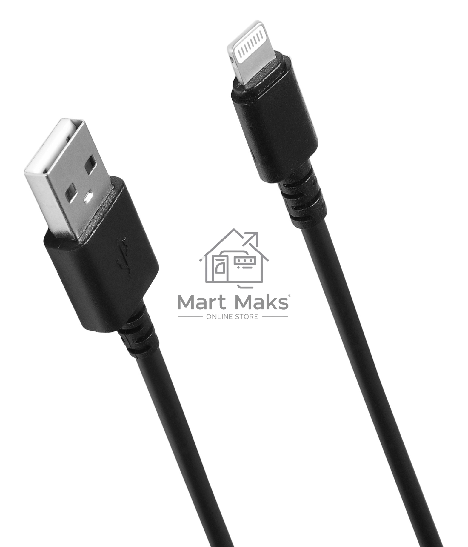 Кабель SunWind USB (m)-Lightning (m) 1.2м черный блистер