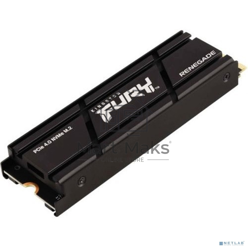 Накопитель SSD Kingston Fury Renegade, 1Tb, PCIe 4.0 x4, M.2 2280, NVMe, R/W 7300/6000, с радиатором