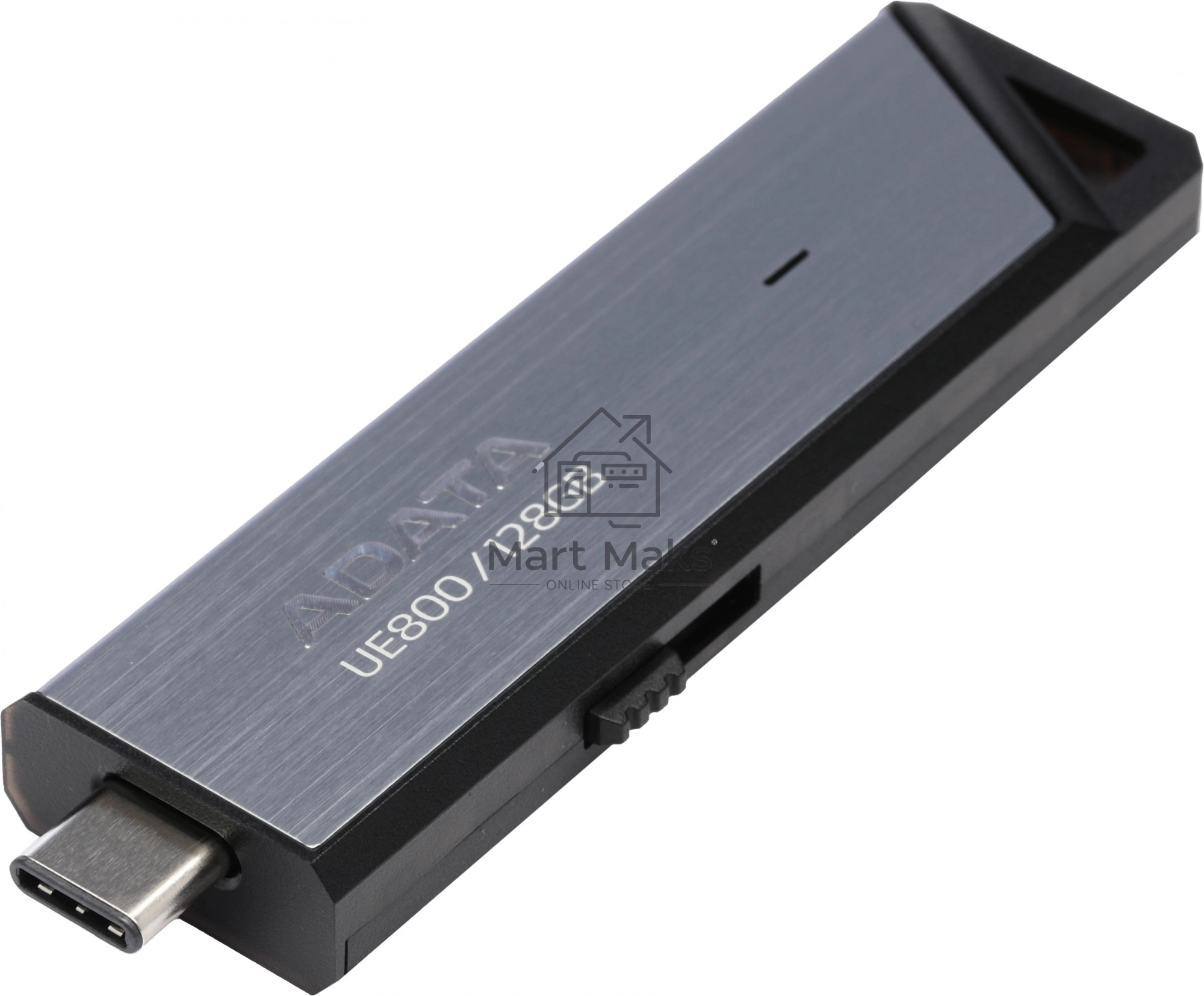 Флешка USB R/W ADATA R/W 128Gb Type-C UE800 AELI-UE800-128G-CSG USB3.2 серебристый