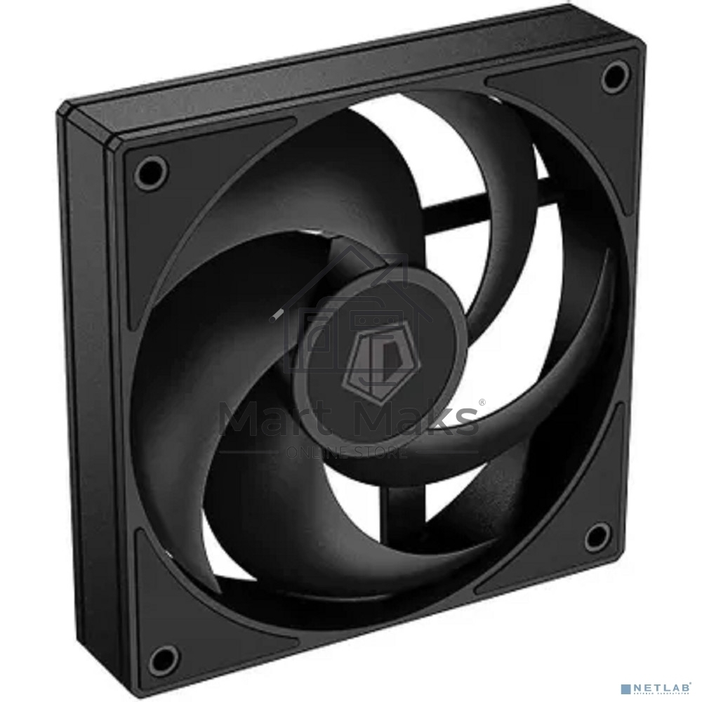 Вентилятор для корпуса ID-Cooling AS-140-K черный, 140 мм, 1800 об/мин, 24.9 дБ, 4 pin