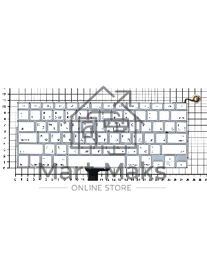 Клавиатура для ноутбука Apple Macbook A1342 2009/2010 белый 13,3