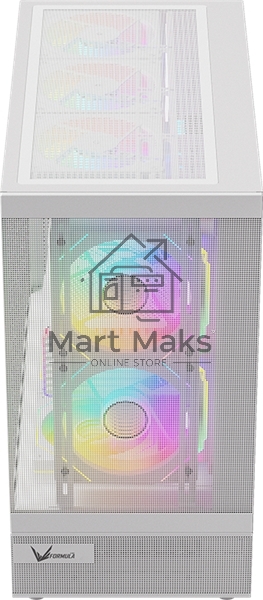 Компьютерный корпус Aerocool/Formula Crystal Z8 белый без БП ATX 9x120мм 7x140мм 1xUSB 2.0 1xUSB 3.0 1xUSB3.1 audio bott PSU