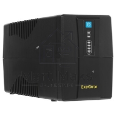 Источник бесперебойного питания ExeGate EP285473RUS Power Back BNB-850.LED.AVR.C13.RJ 850VA/480W, LED, AVR,4*IEC-C13, RJ45/11, черный