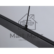 Трековый однофазный подвесной светодиодный светильник Ambrella light GL6787 BK черный LED 24W 4200K 600*22*1025