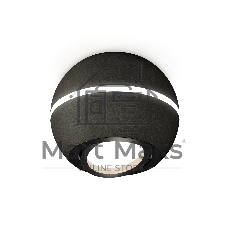 Светильник Ambrella Light XS1102020 SBK/PBK черный песок/черный полированный MR16 GU5.3 LED 3W 4200K (C1102, N7002)