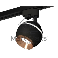 Светильник Ambrella light XT1102006 SBK/PPG черный песок/золото розовое полированное GU5.3 LED 3W 4200K (A2521, C1102, N7035)