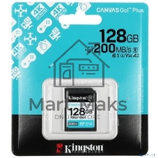 Флеш карта SDXC 128Gb Kingston SDG4/128Gb Canvas Go! Plus w/o adapter
