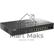 Коммутатор D-Link DGS-1210-10XP/ME/C1A, 8×1 Гбит/с + 2×10 Гбит/с SFP+, управляемый