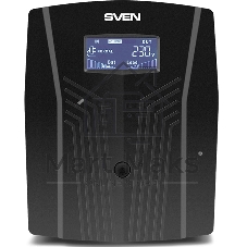Источник бесперебойного питания UPS Sven Pro 1500 (1000 WA, LCD, USB, RG-45, 3 евро розетки)