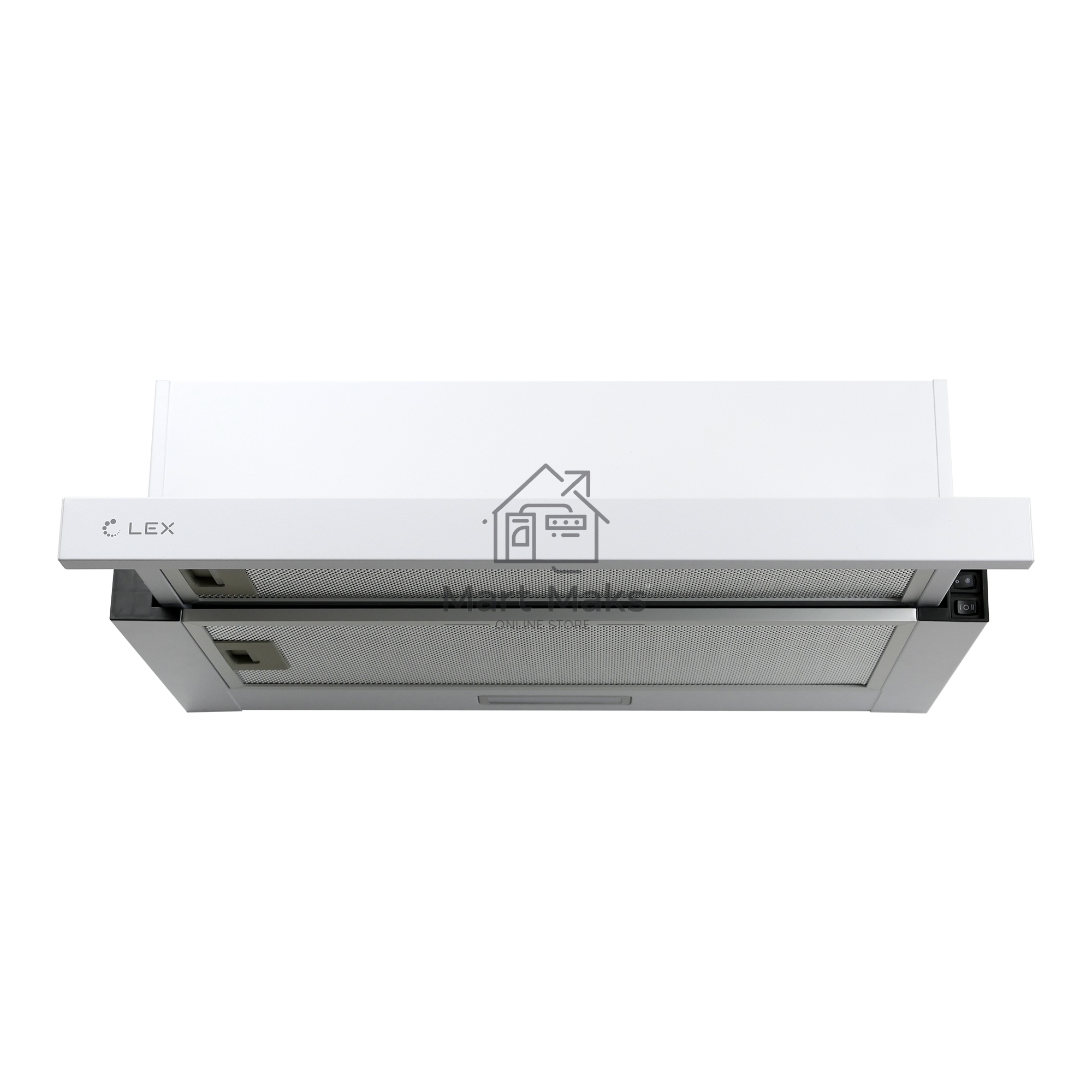 Вытяжка встраиваемая LEX HUBBLE 2M 600 WHITE, 60 см, 1000 куб. м/ч, 52 дБ