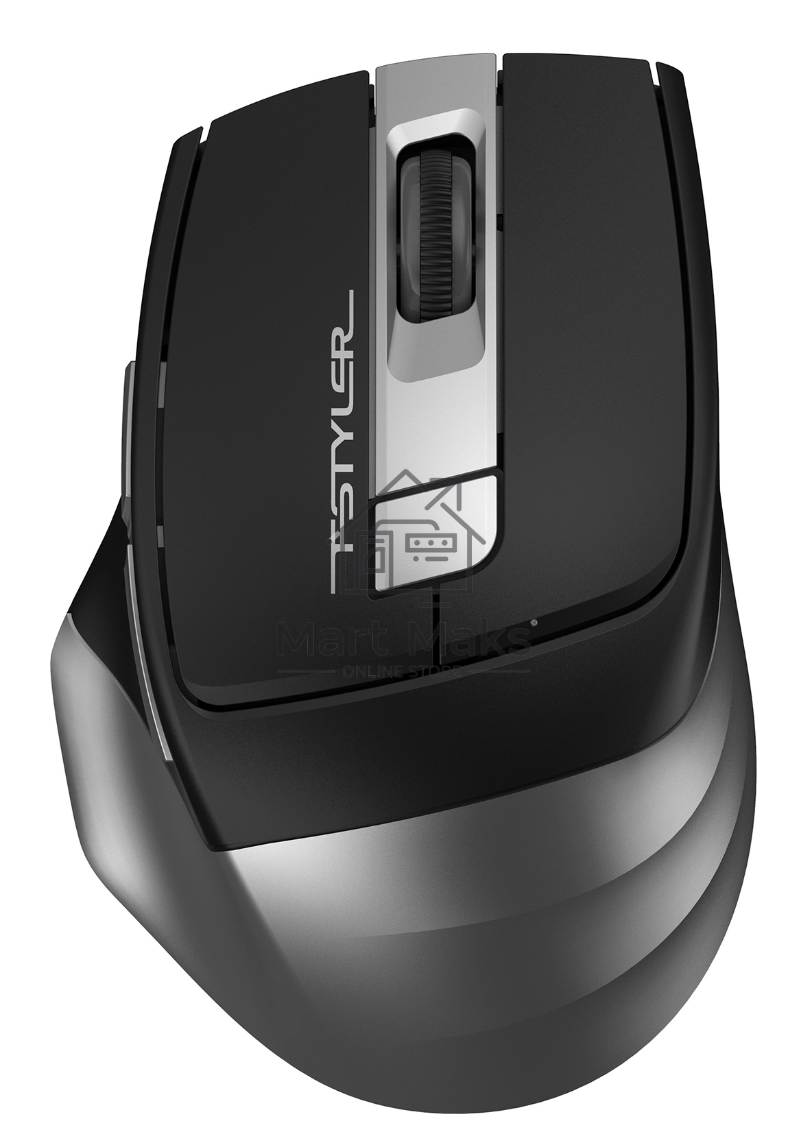 Мышь беспроводная A4Tech Fstyler FG35 серый/черный, 2000 dpi, радиоканал, USB, кнопки - 6