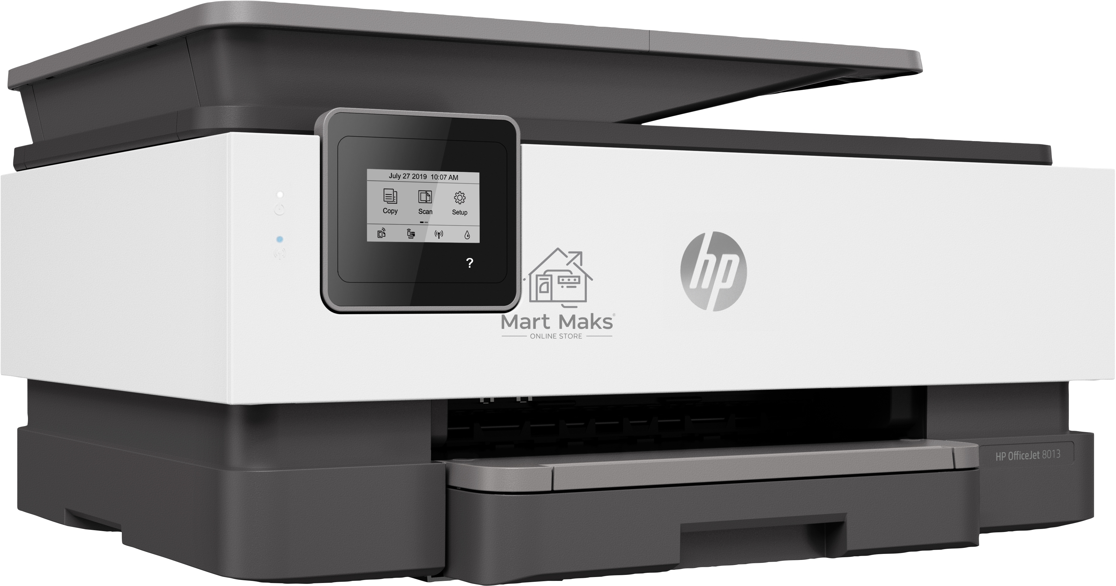 МФУ струйный HP Officejet Pro 8013 (1KR70B), A4, цветной, печ. до 18 стр/мин. (ч/б) до 10 стр/мин. (цвет), скан. до 8 стр/мин. (ч/б) 3.5 стр/мин. (цвет), 1200 x 1200 dpi, Wi-Fi, Air Print