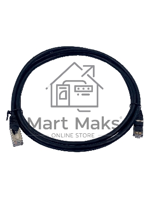 Патч-корд Buro STP 4 пары cat7 CCA molded 2м черный RJ-45 (m)-RJ-45 (m)