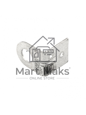 Проушина угловая, 70х30 мм, цинк, Россия Сибртех